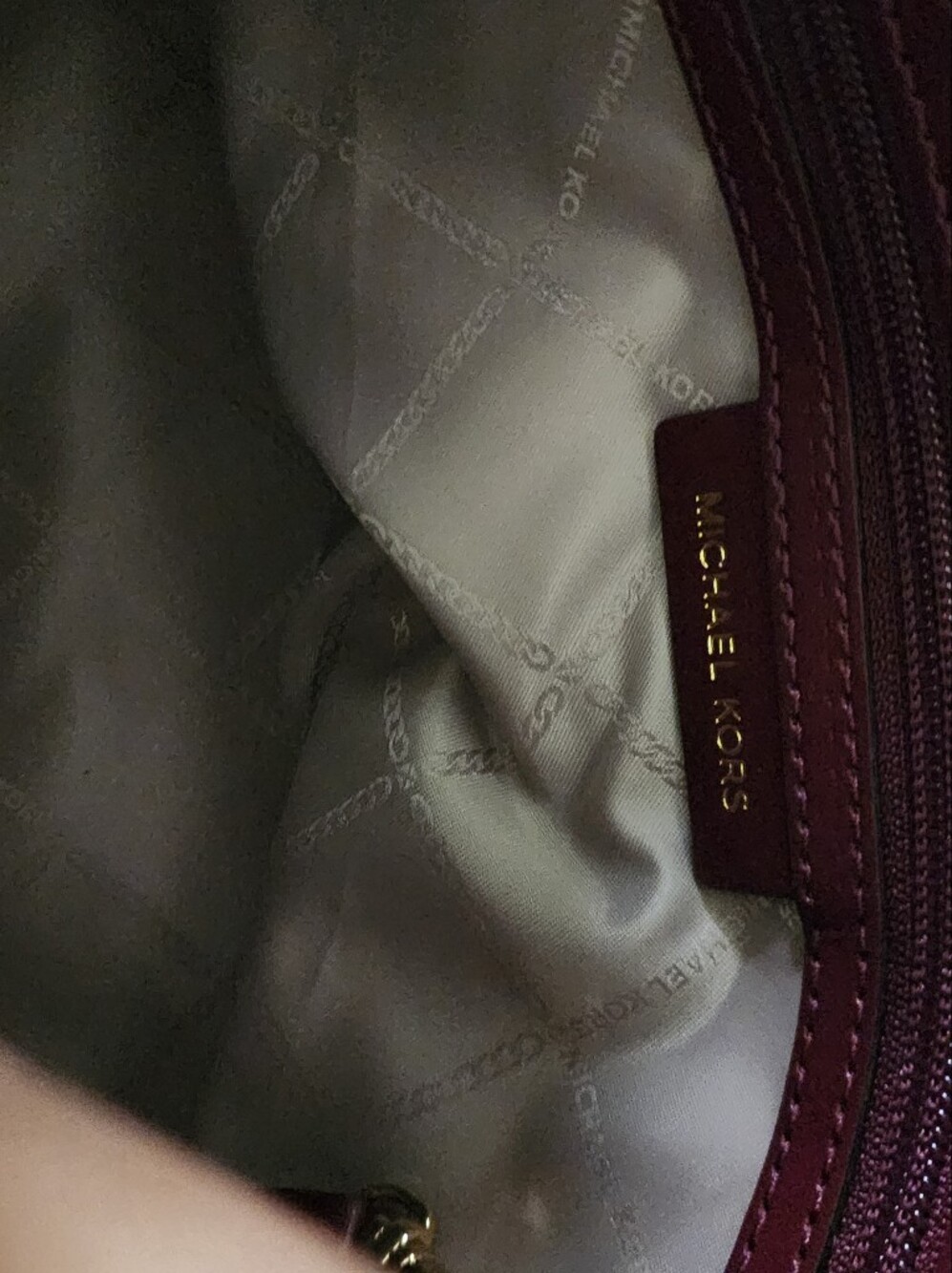 ‼️ON SALE‼️New Michael Kors Wine Pebbled Leather Crossbody Satchel - Picture 10 of 10